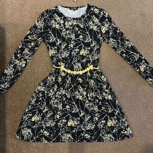 Imoga Girls Patricia Sundrop Black Floral Dress